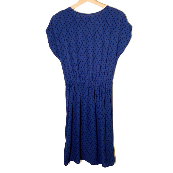 Madewell Wrap front Mini Dress Brushstroke Diamond - Picture 5 of 8